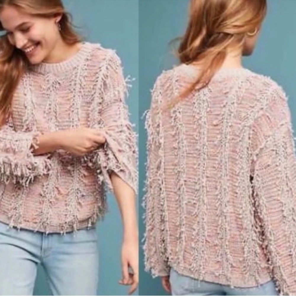 Sunday in Brooklyn by Anthropologie Fringe Sweater